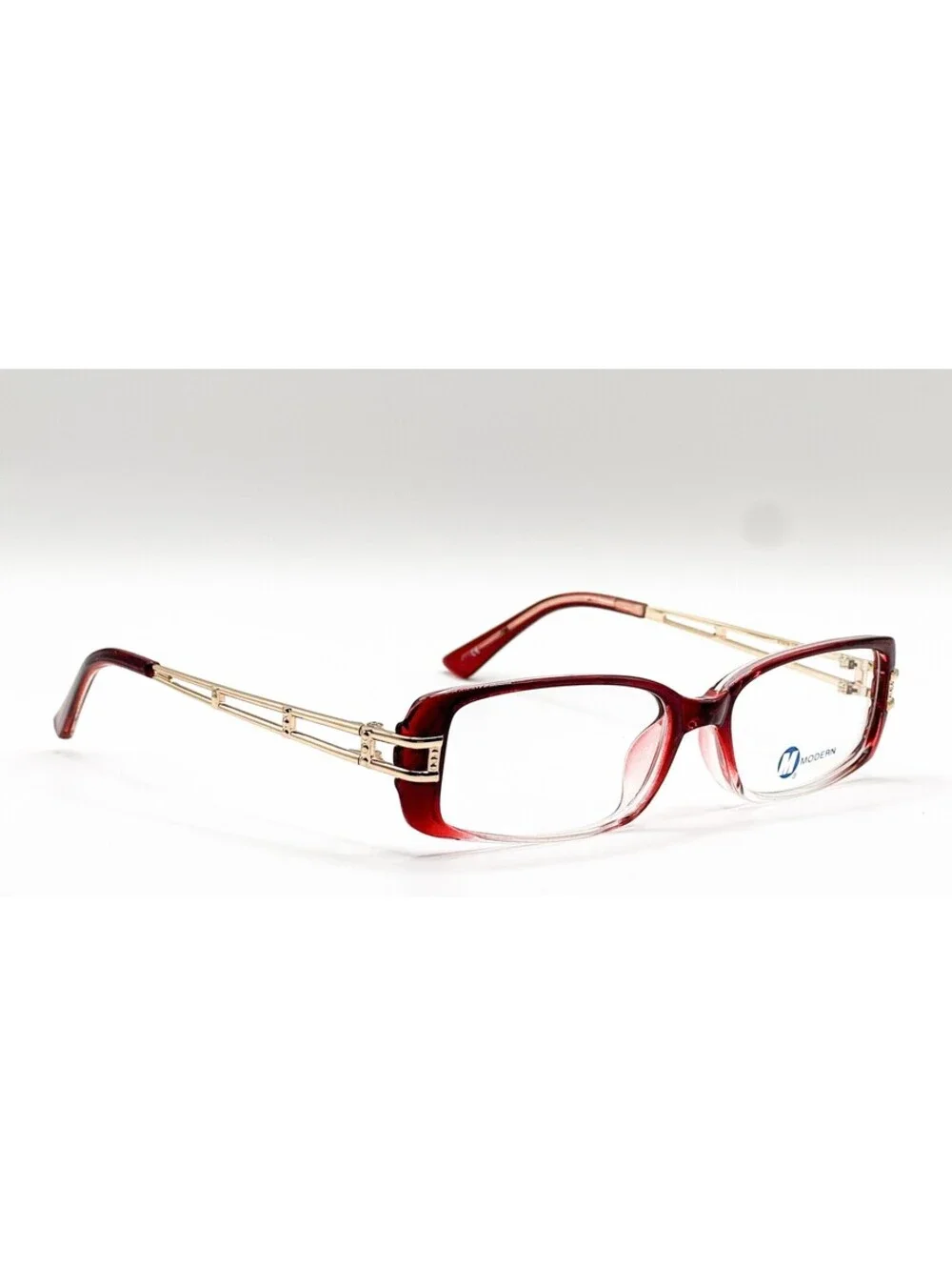 Modern Rebecca Burgundy Rectangle Authentic Eyeglass Frames 51-16-135